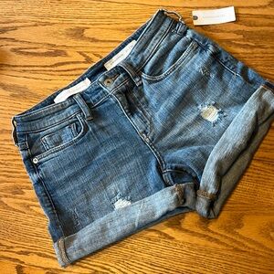 Women’s Anthropologie Pilcro and the Letterpress distressed denim shorts 25